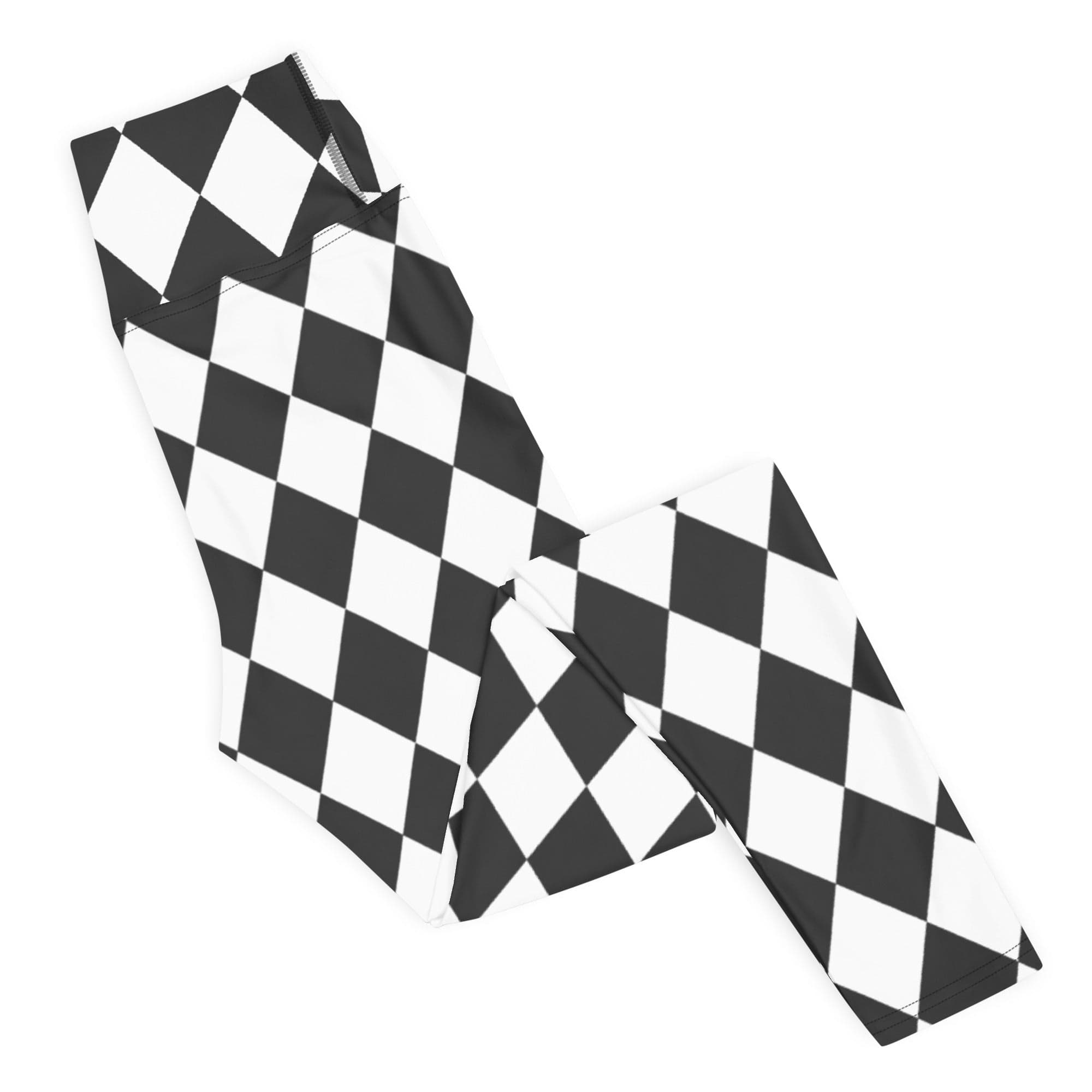 Black & White Harlequin Yoga Leggings