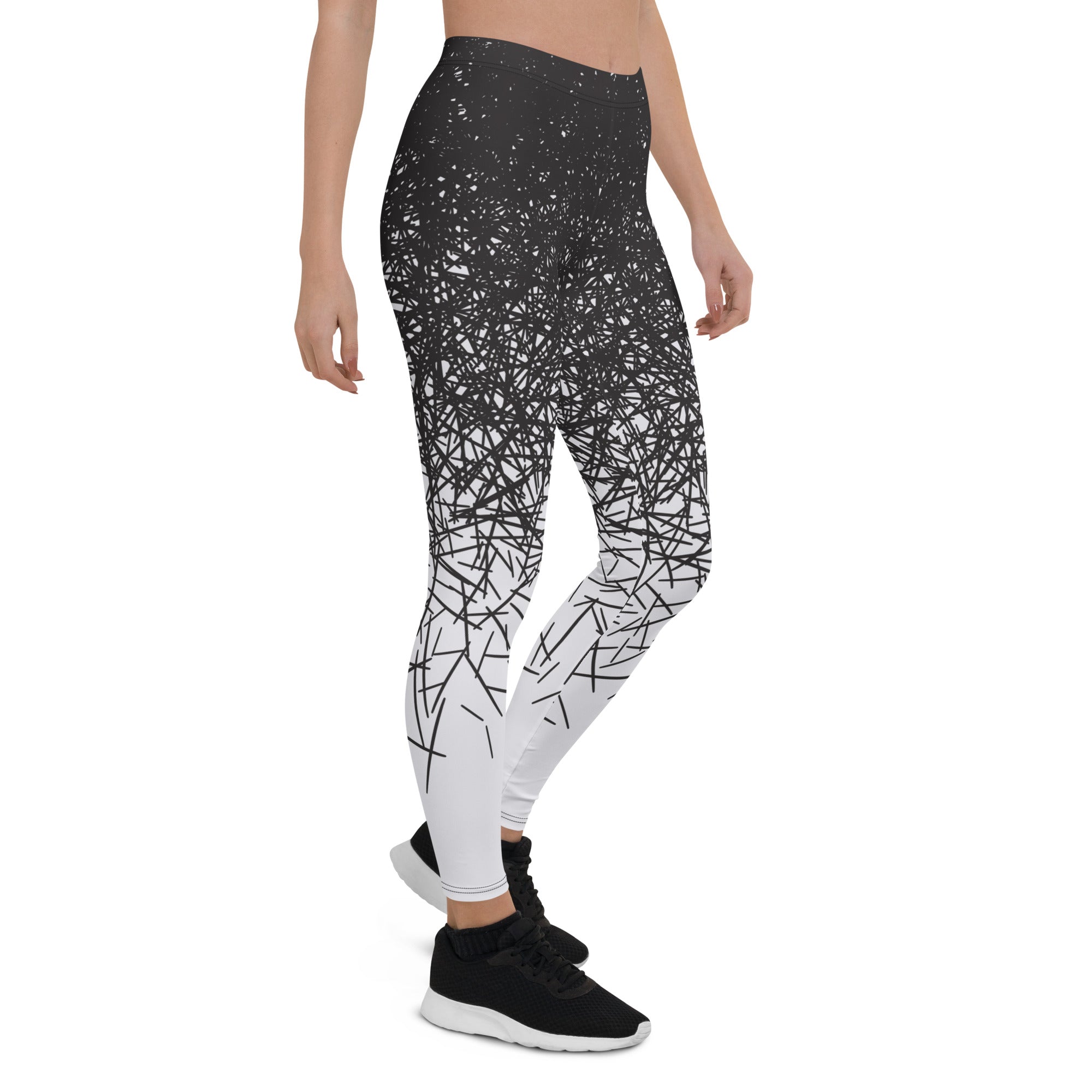 Black & White Ombre Leggings