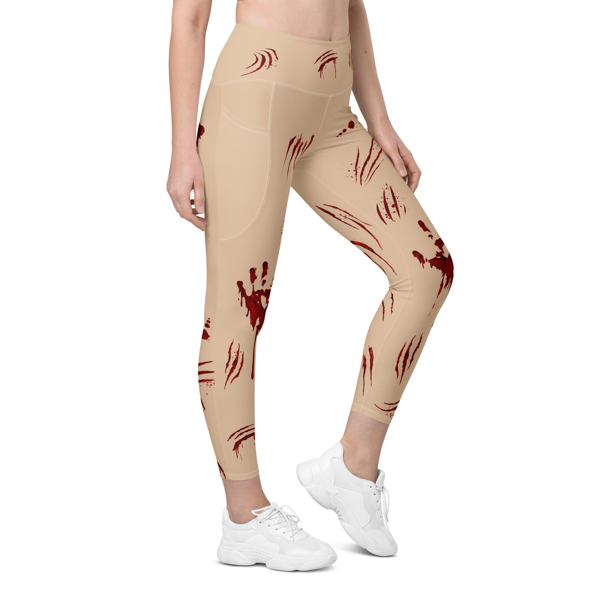 Bloody Halloween Leggings With Pockets
