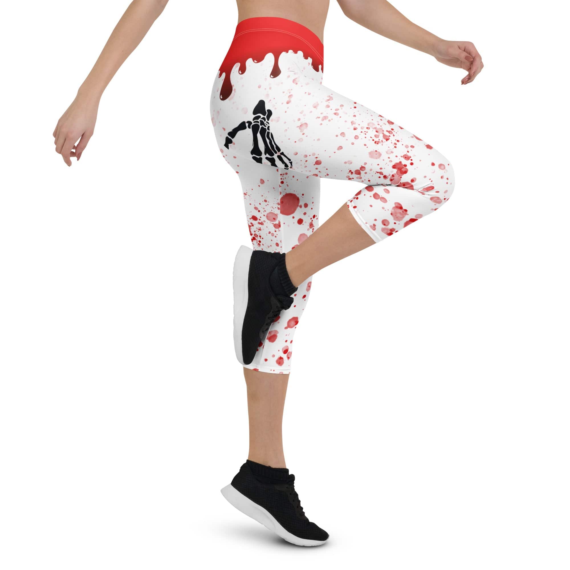 Bloody Skeleton Hands Capris