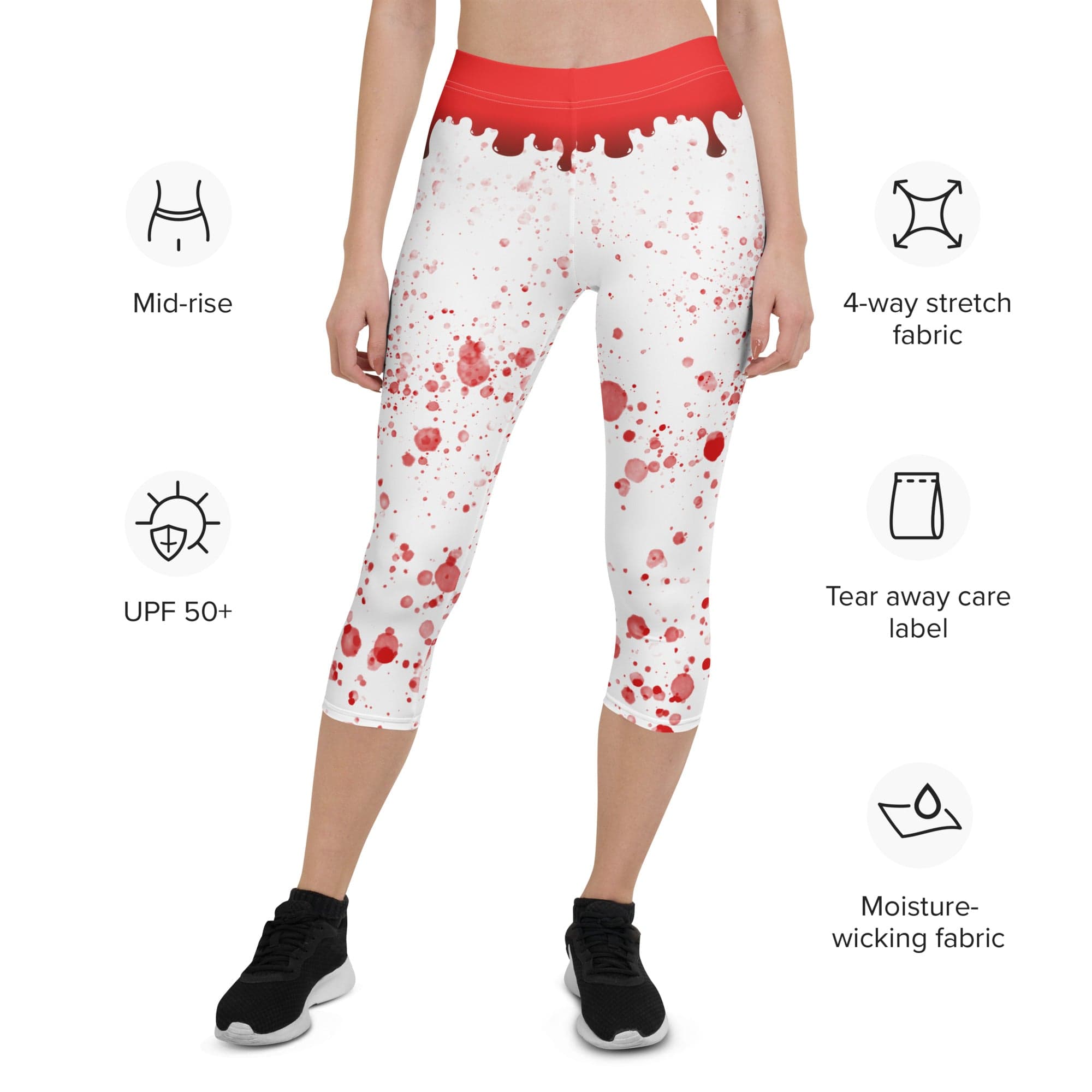 Bloody Skeleton Hands Capris