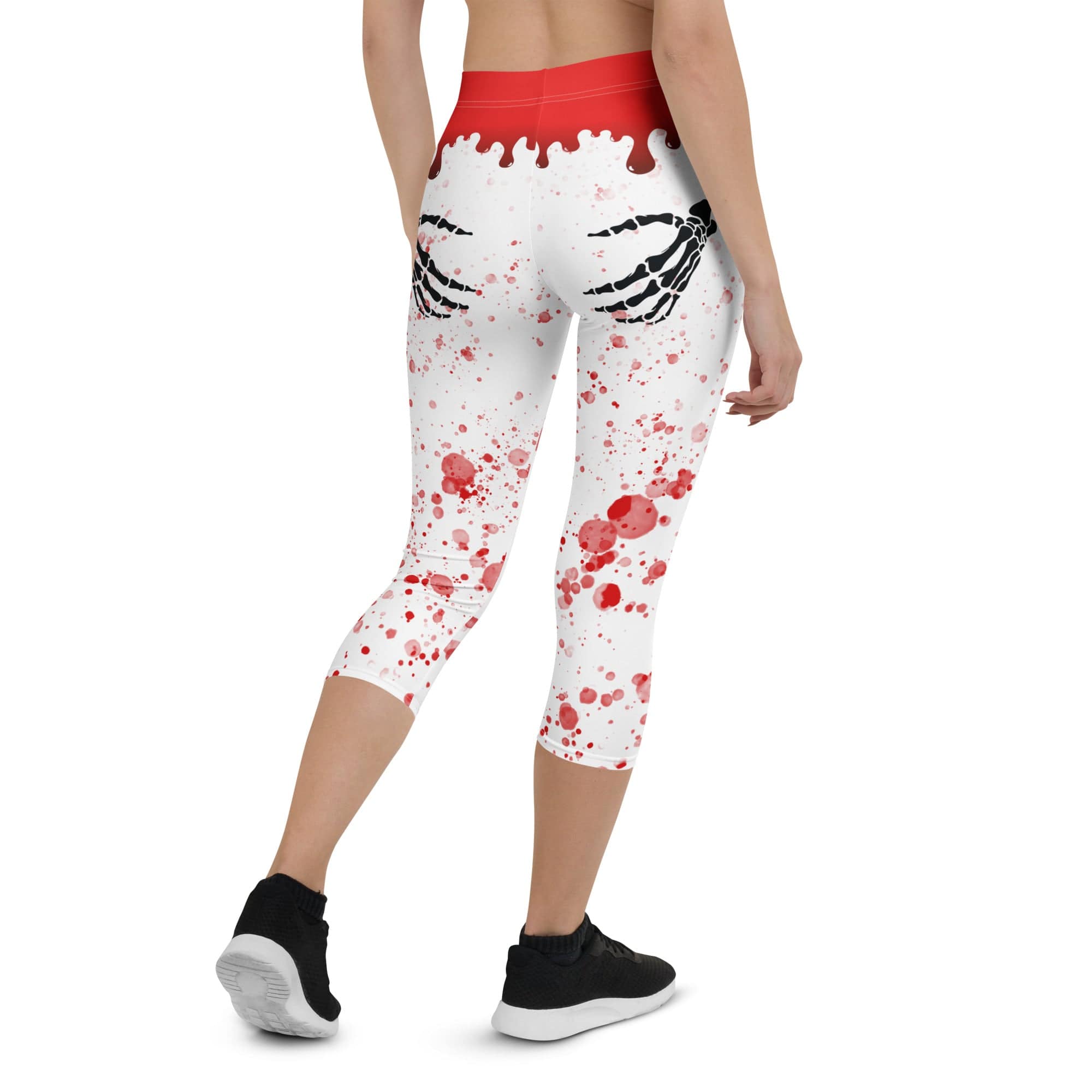 Bloody Skeleton Hands Capris
