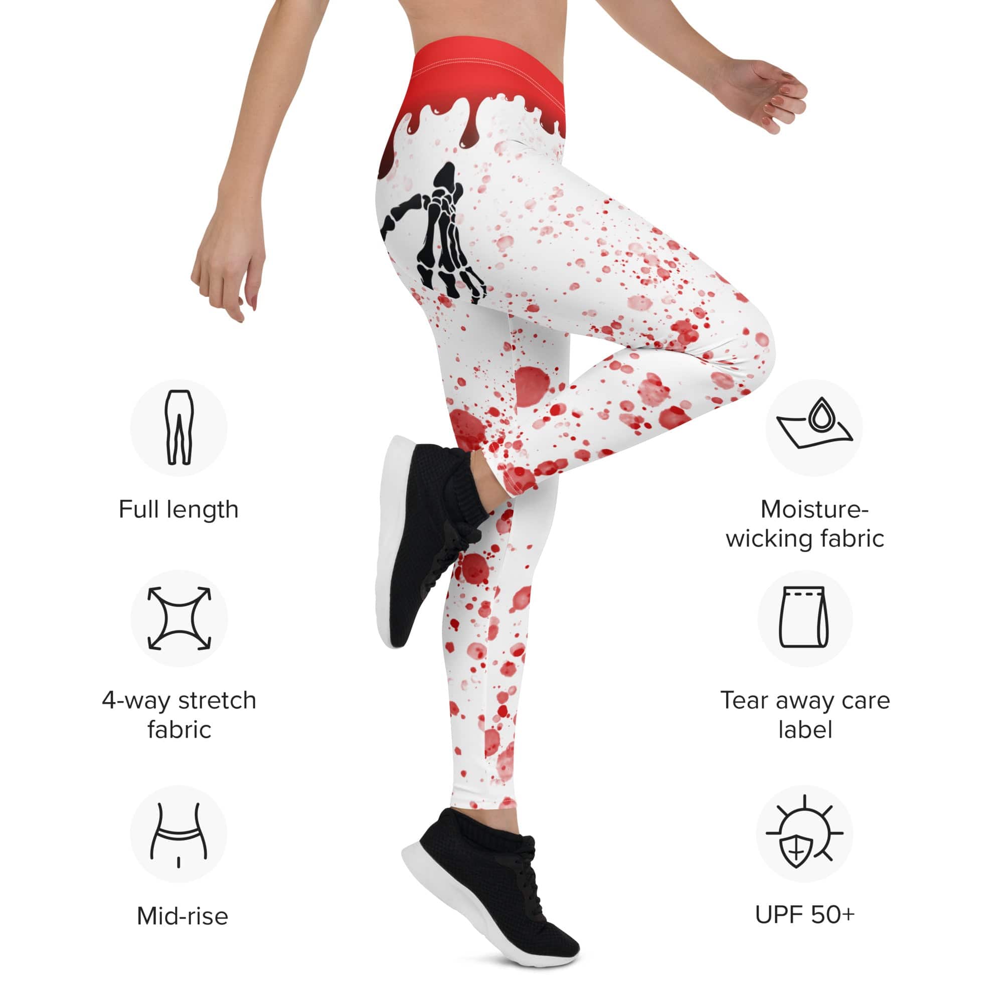 Bloody Skeleton Hands Leggings