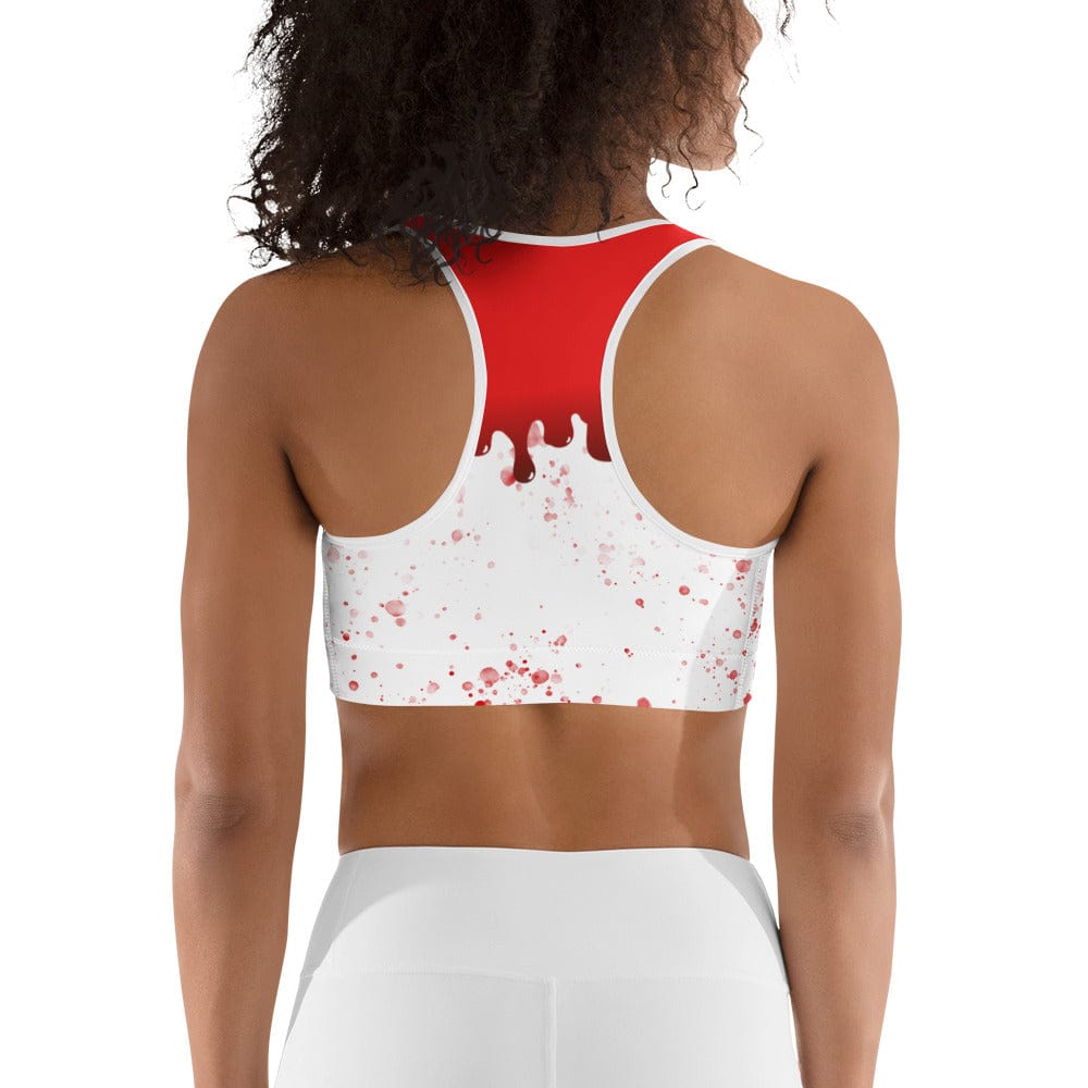 Bloody Skeleton Hands Sports Bra