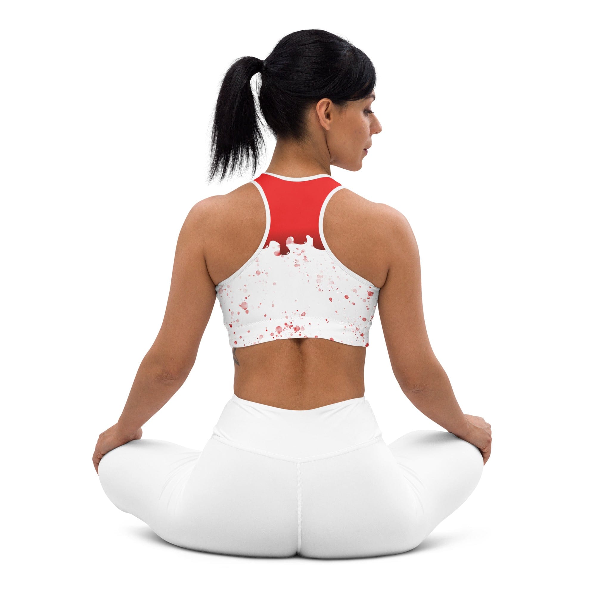 Bloody Skeleton Hands Sports Bra