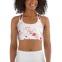 Bloody Skeleton Hands Sports Bra