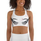 Bloody Skeleton Hands Sports Bra
