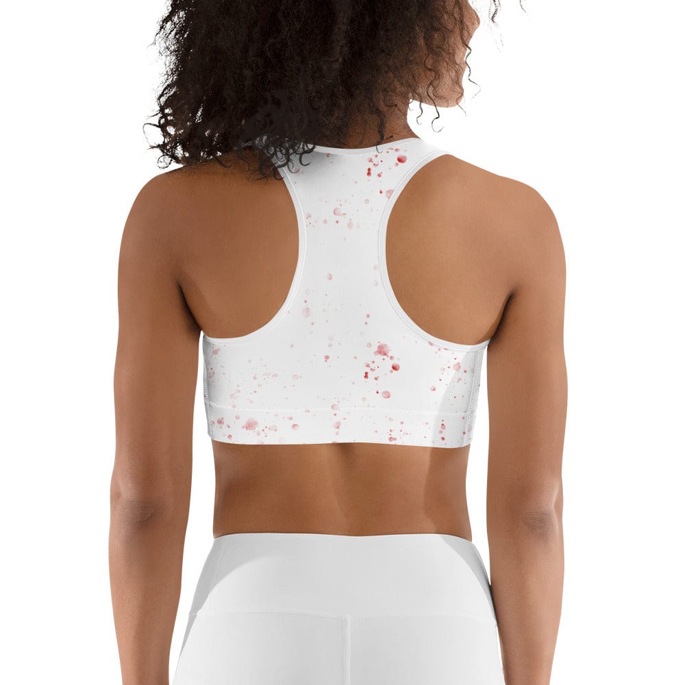 Bloody Skeleton Hands Sports Bra