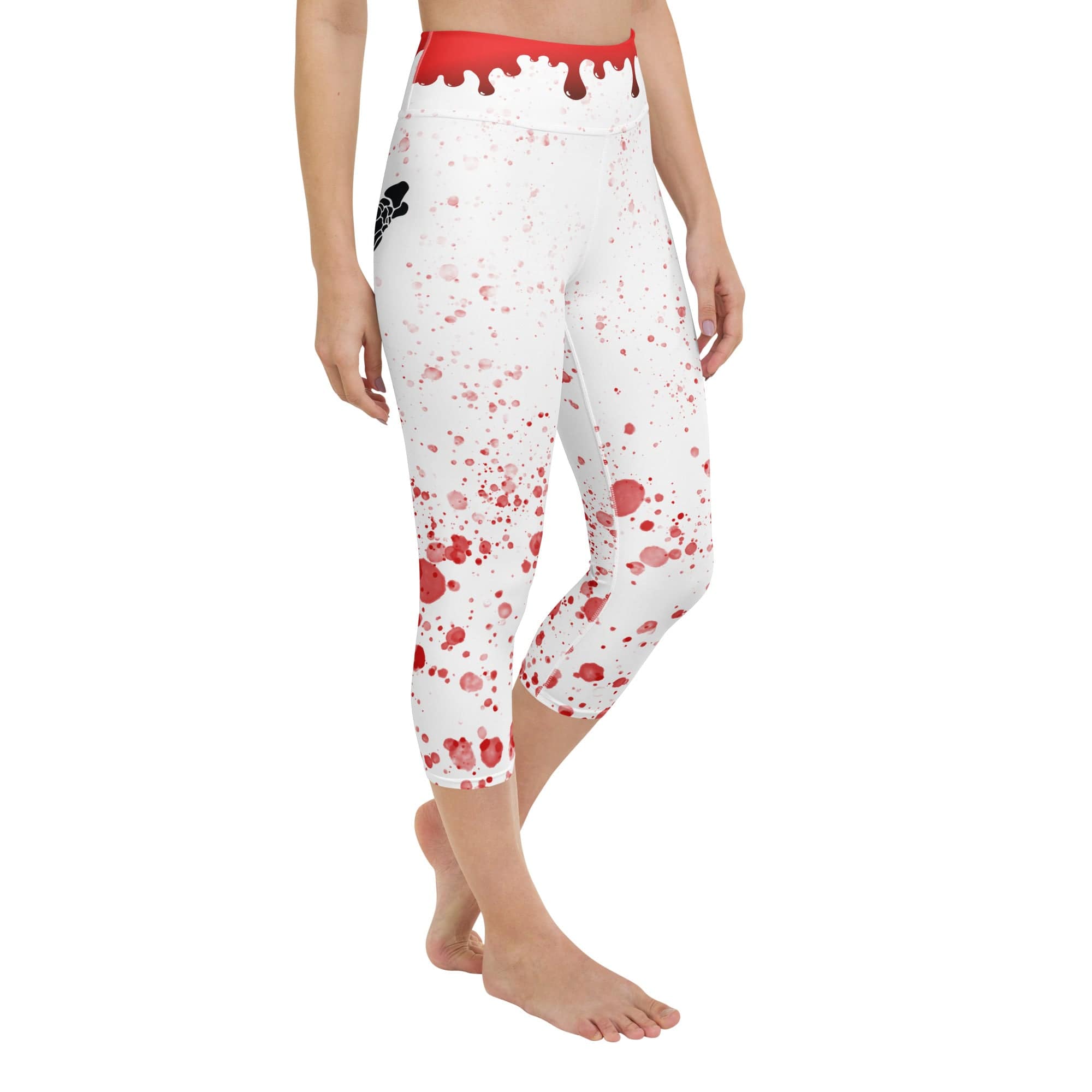 Bloody Skeleton Hands Yoga Capris