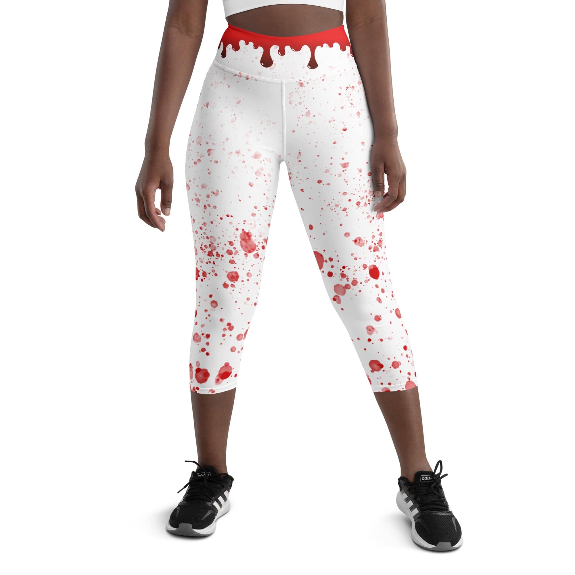 Bloody Skeleton Hands Yoga Capris