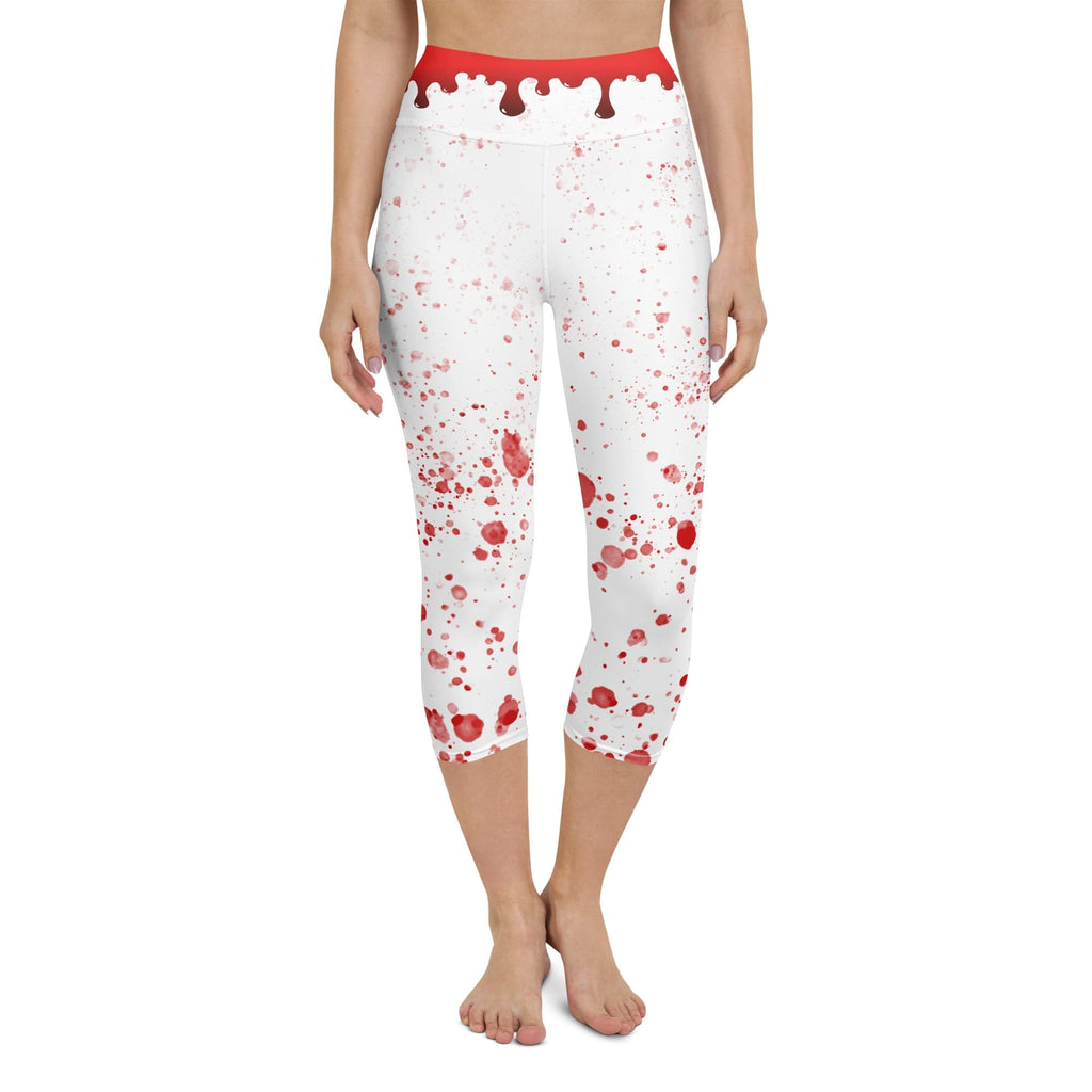 Bloody Skeleton Hands Yoga Capris