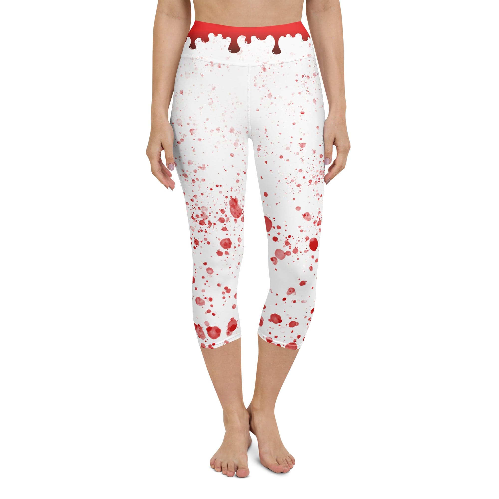 Bloody Skeleton Hands Yoga Capris