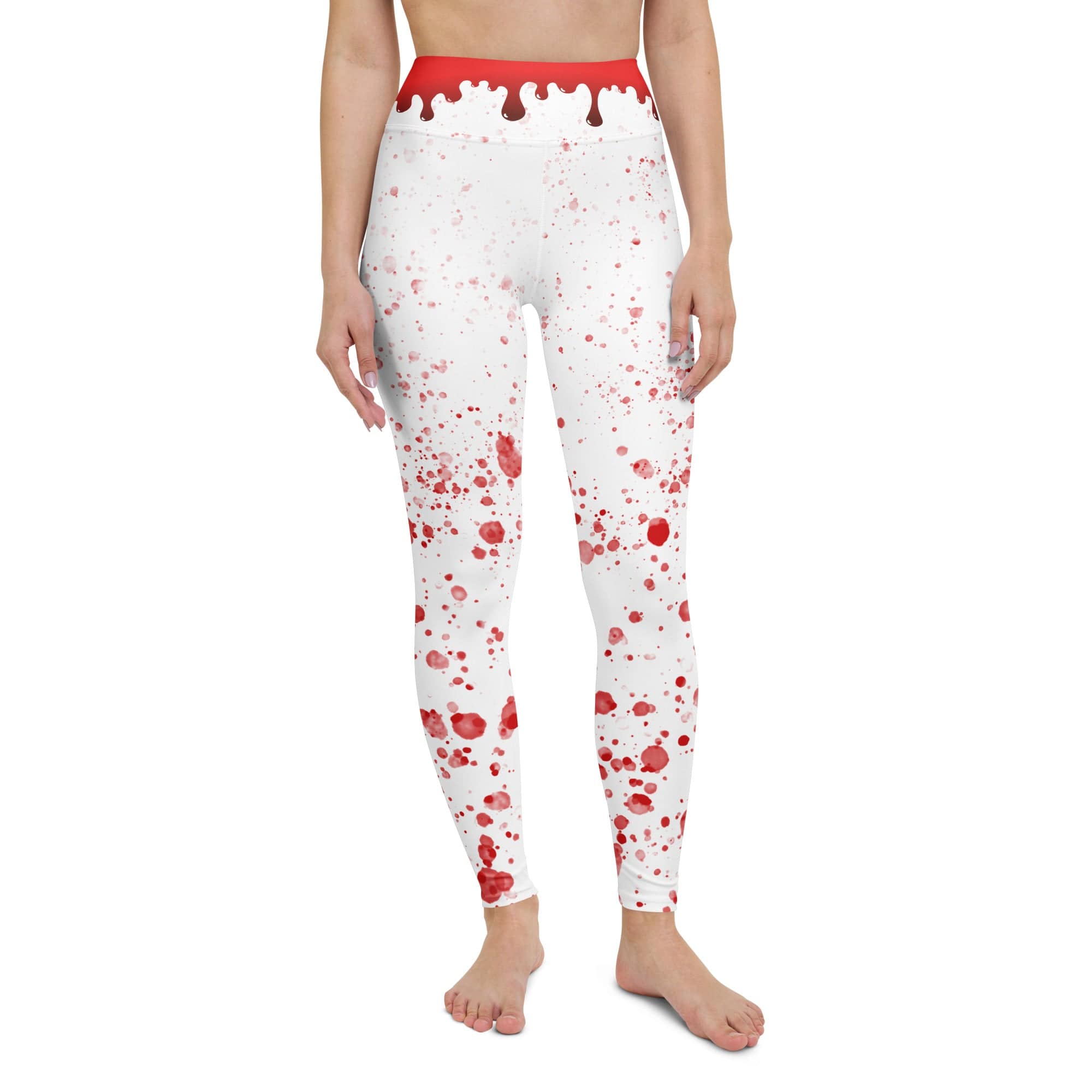 Bloody Skeleton Hands Yoga Leggings