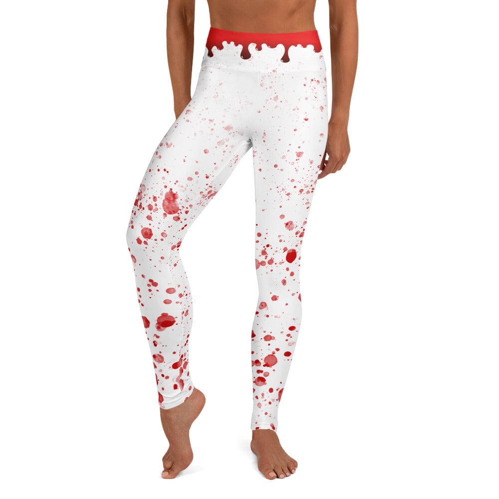 Bloody Skeleton Hands Yoga Leggings