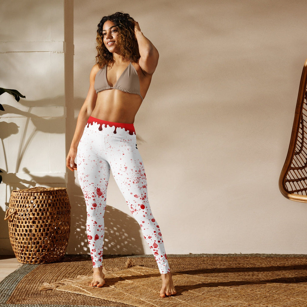 Bloody Skeleton Hands Yoga Leggings