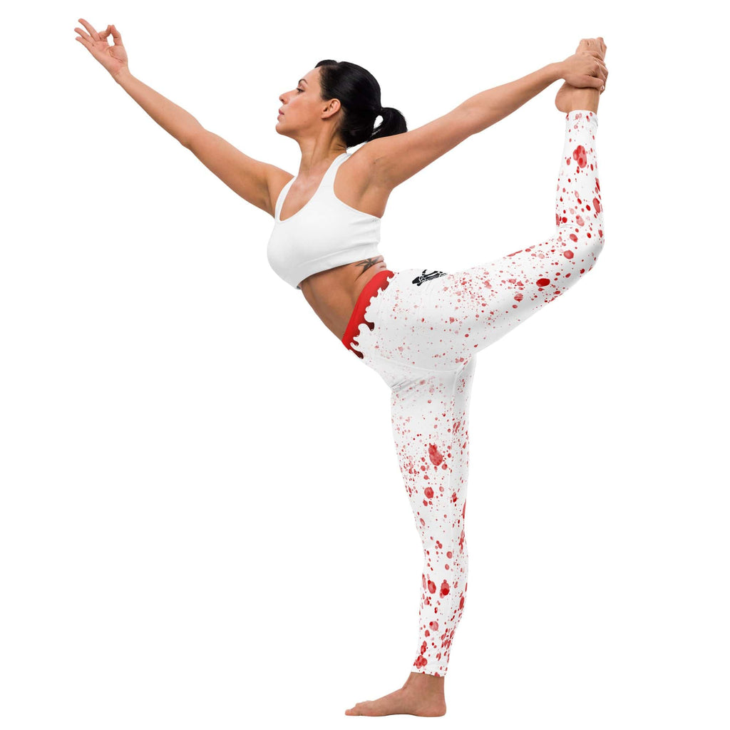 Bloody Skeleton Hands Yoga Leggings