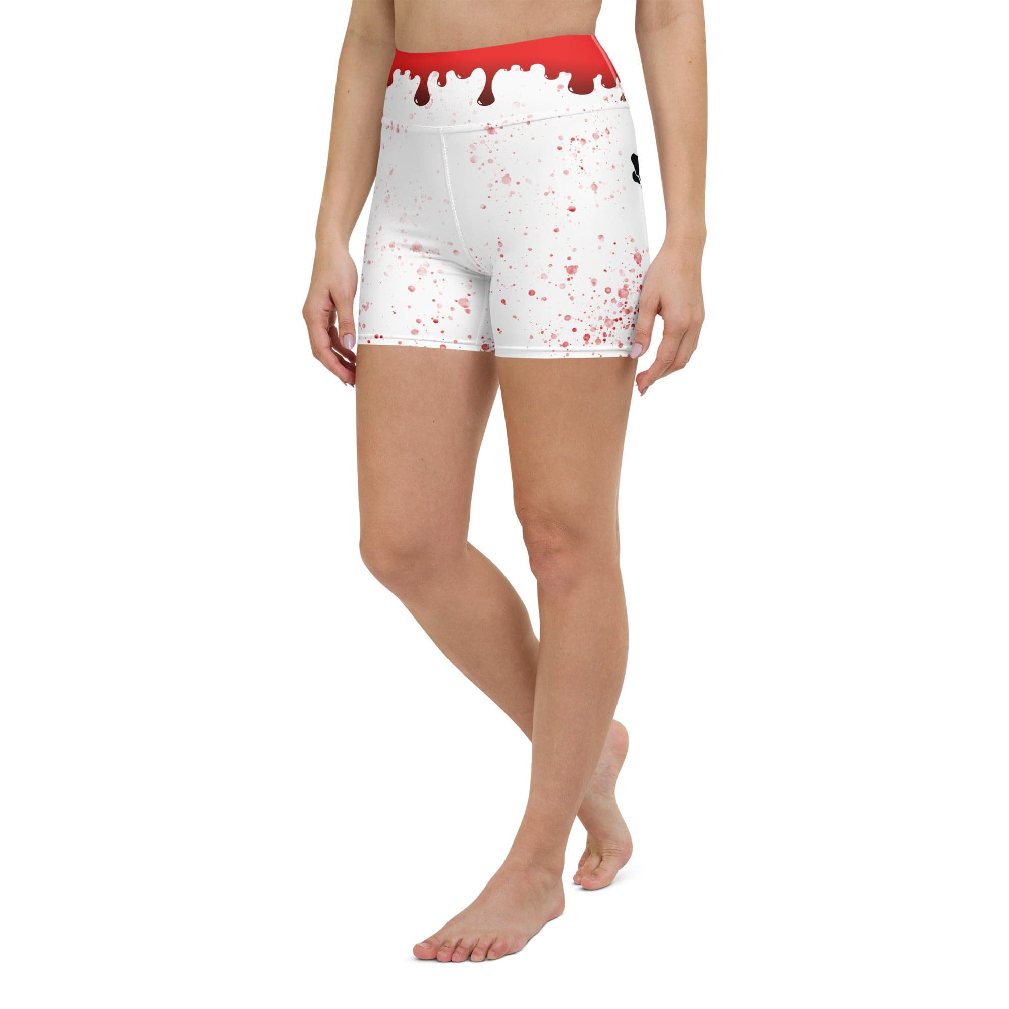 Bloody Skeleton Hands Yoga Shorts