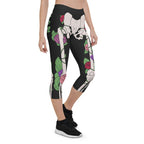 Blooming Skeleton Capris