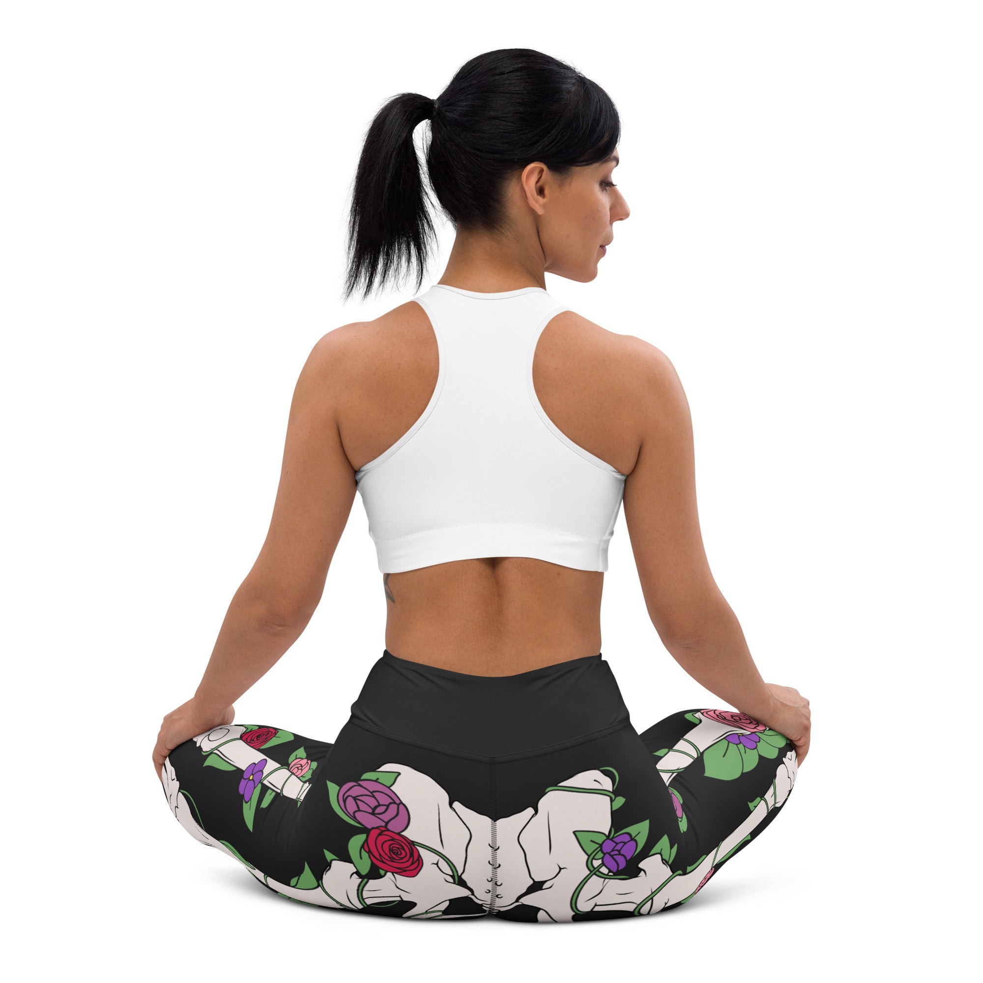 Blooming Skeleton Yoga Leggings