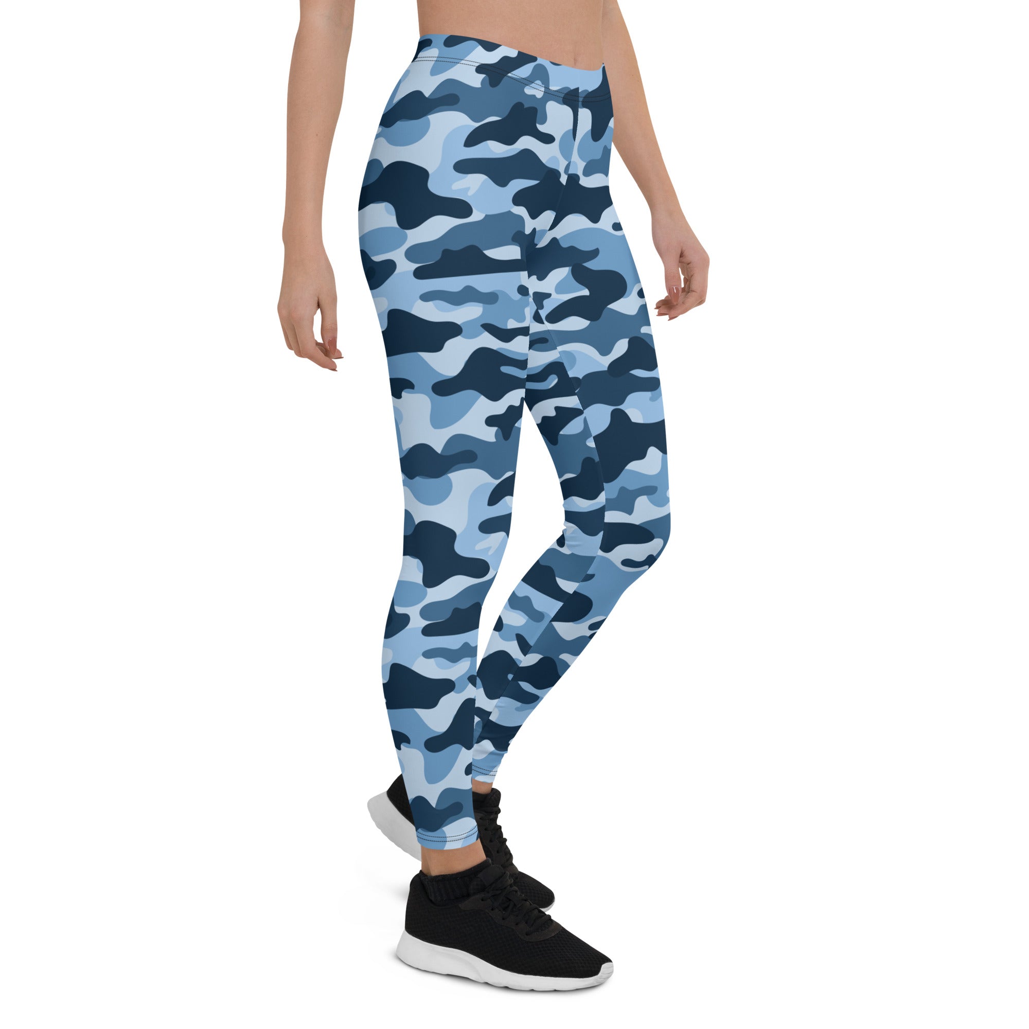 Blue Camo Leggings