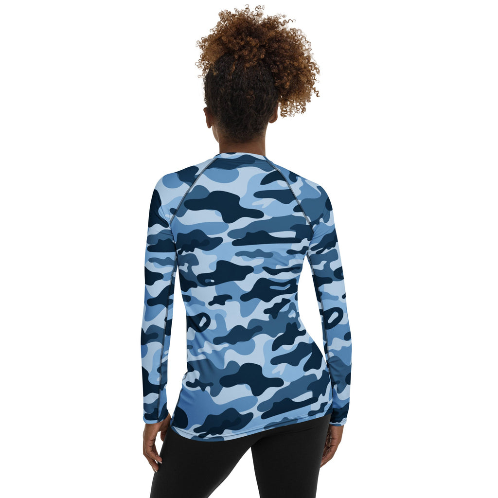 Reorg Rash Guard Blue Blue Camo Rash Guard | FIERCEPULSE