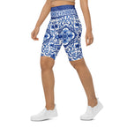Blue Majolica Biker Shorts