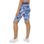 Blue Majolica Biker Shorts