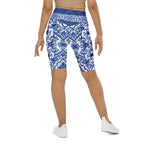 Blue Majolica Biker Shorts