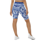 Blue Majolica Biker Shorts