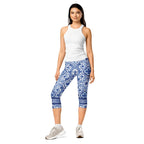 Blue Majolica Capris