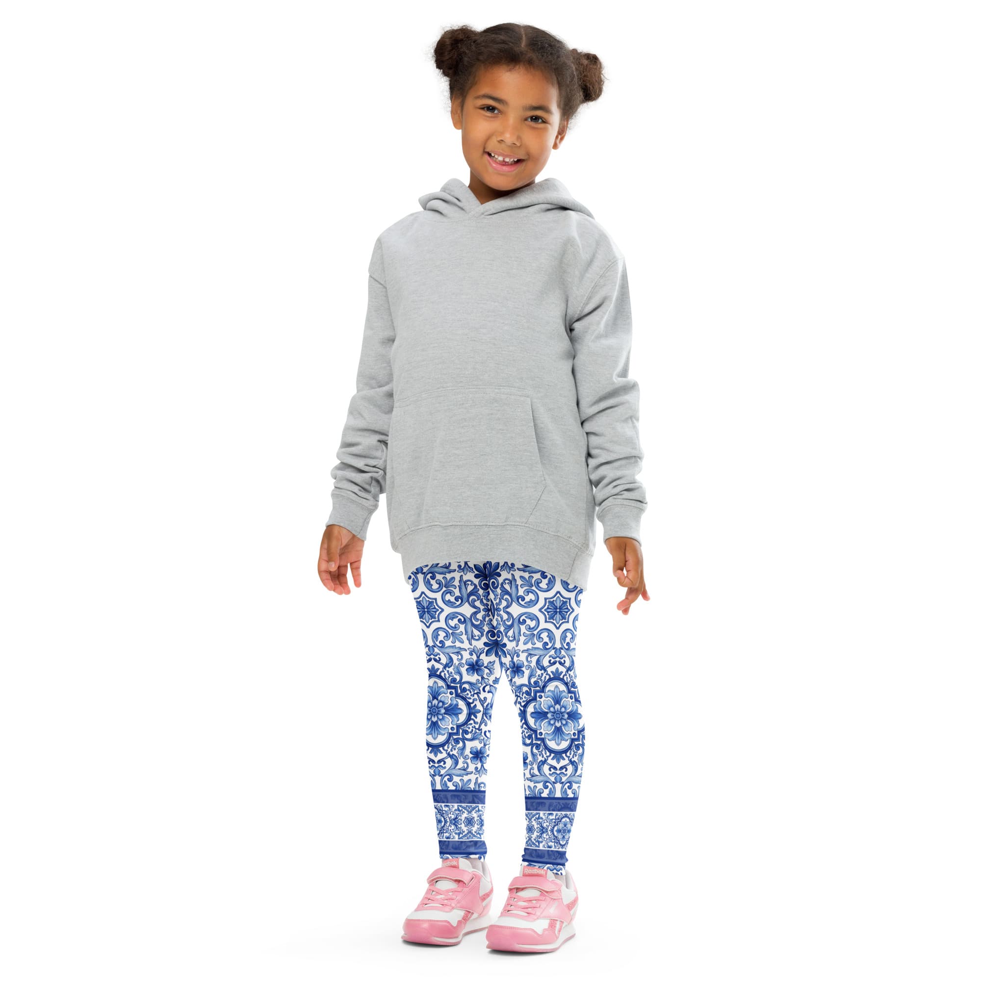 Blue Majolica Kid's Leggings
