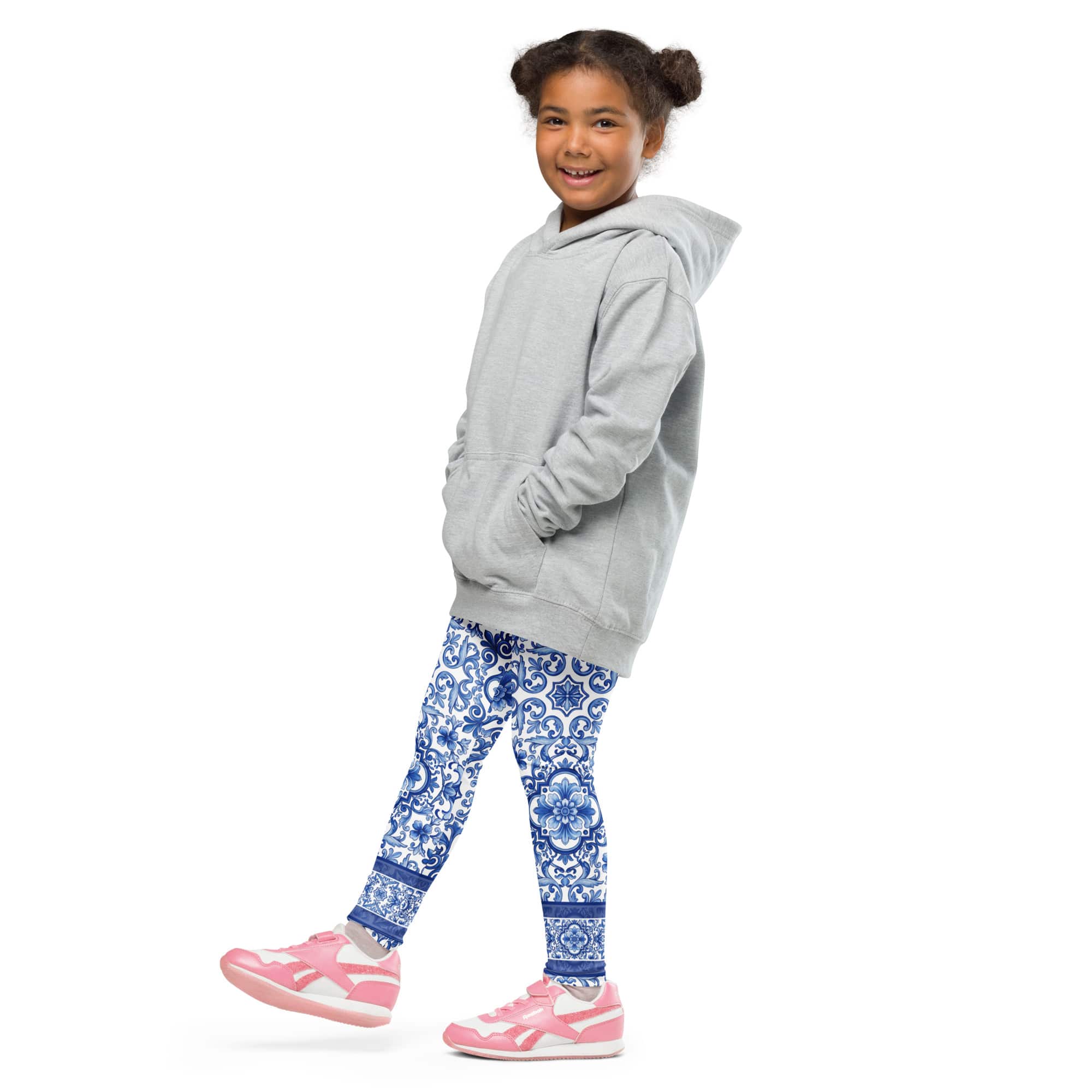 Blue Majolica Kid's Leggings