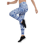Blue Majolica Leggings