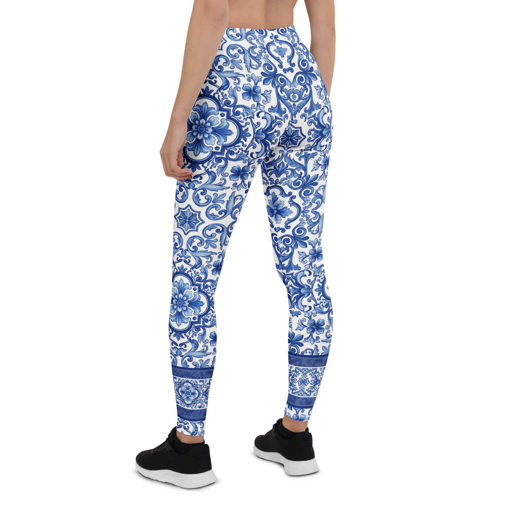 Blue Majolica Leggings