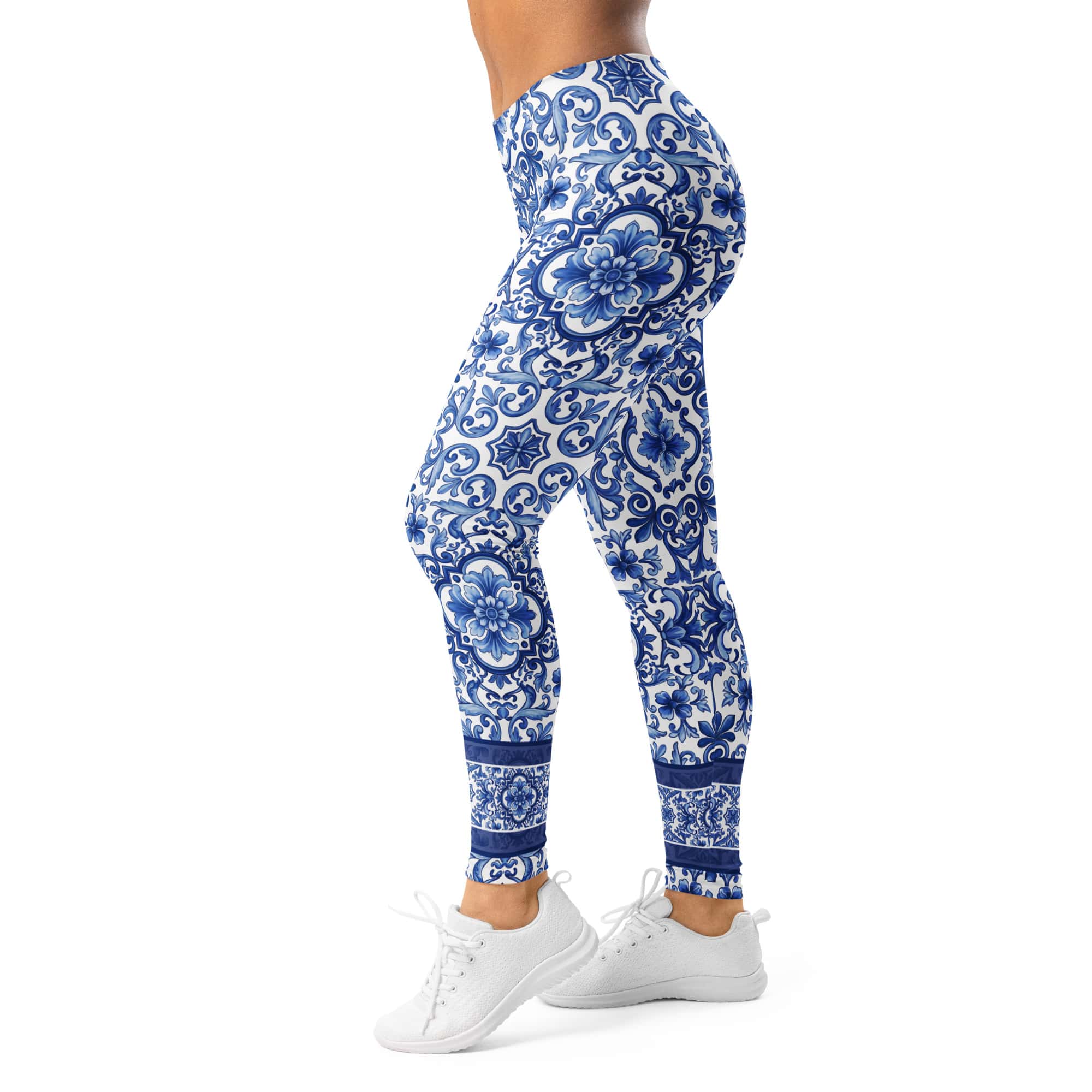 Blue Majolica Leggings