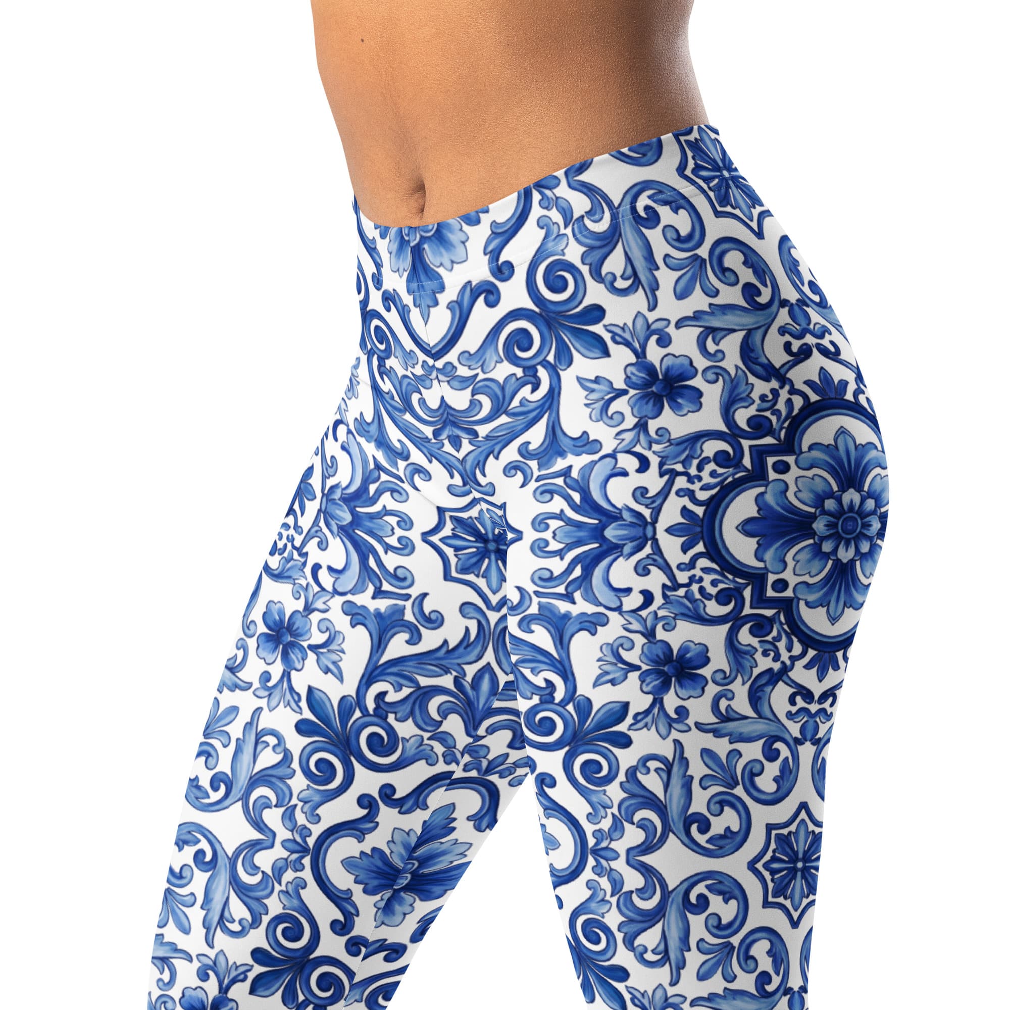 Blue Majolica Leggings