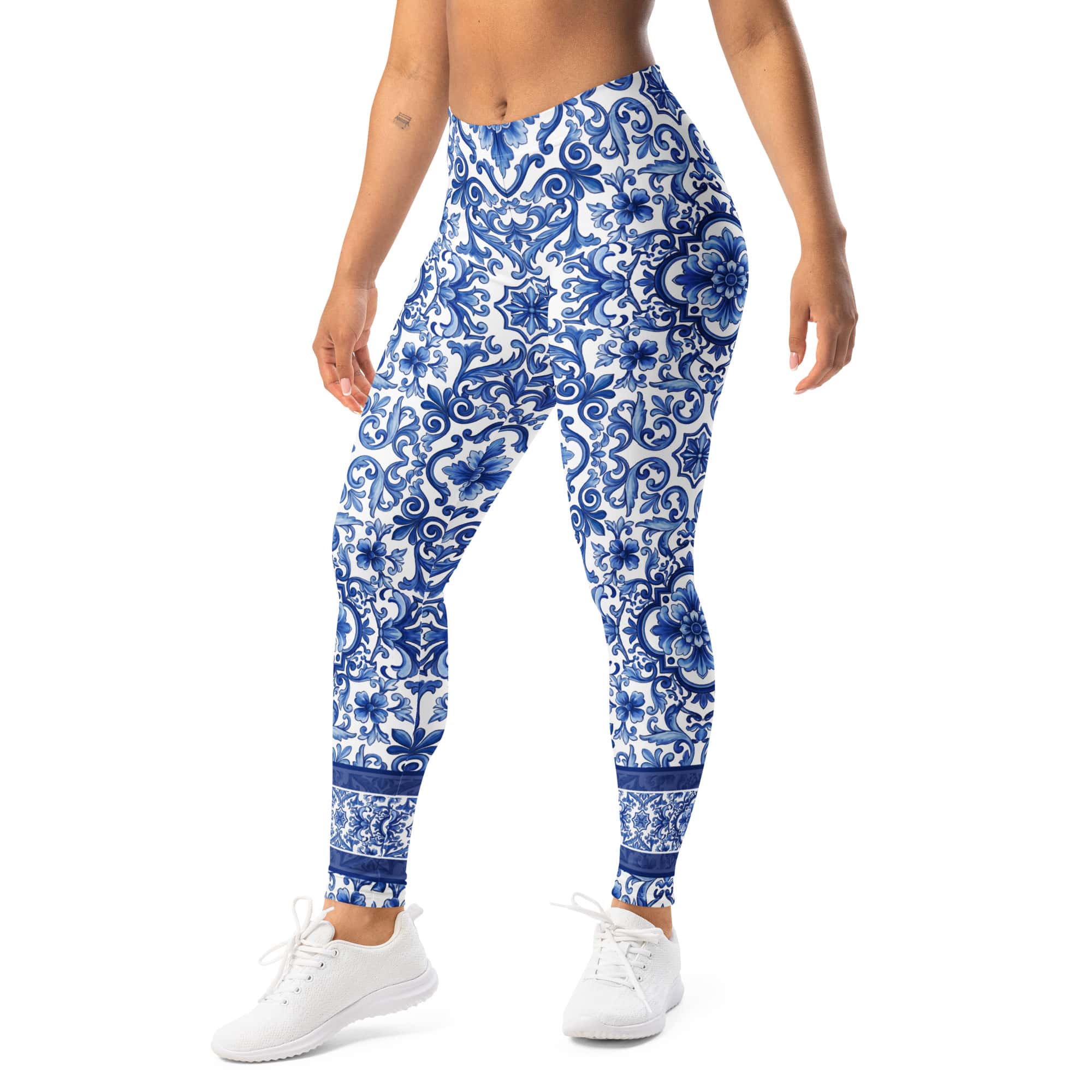 Blue Majolica Leggings