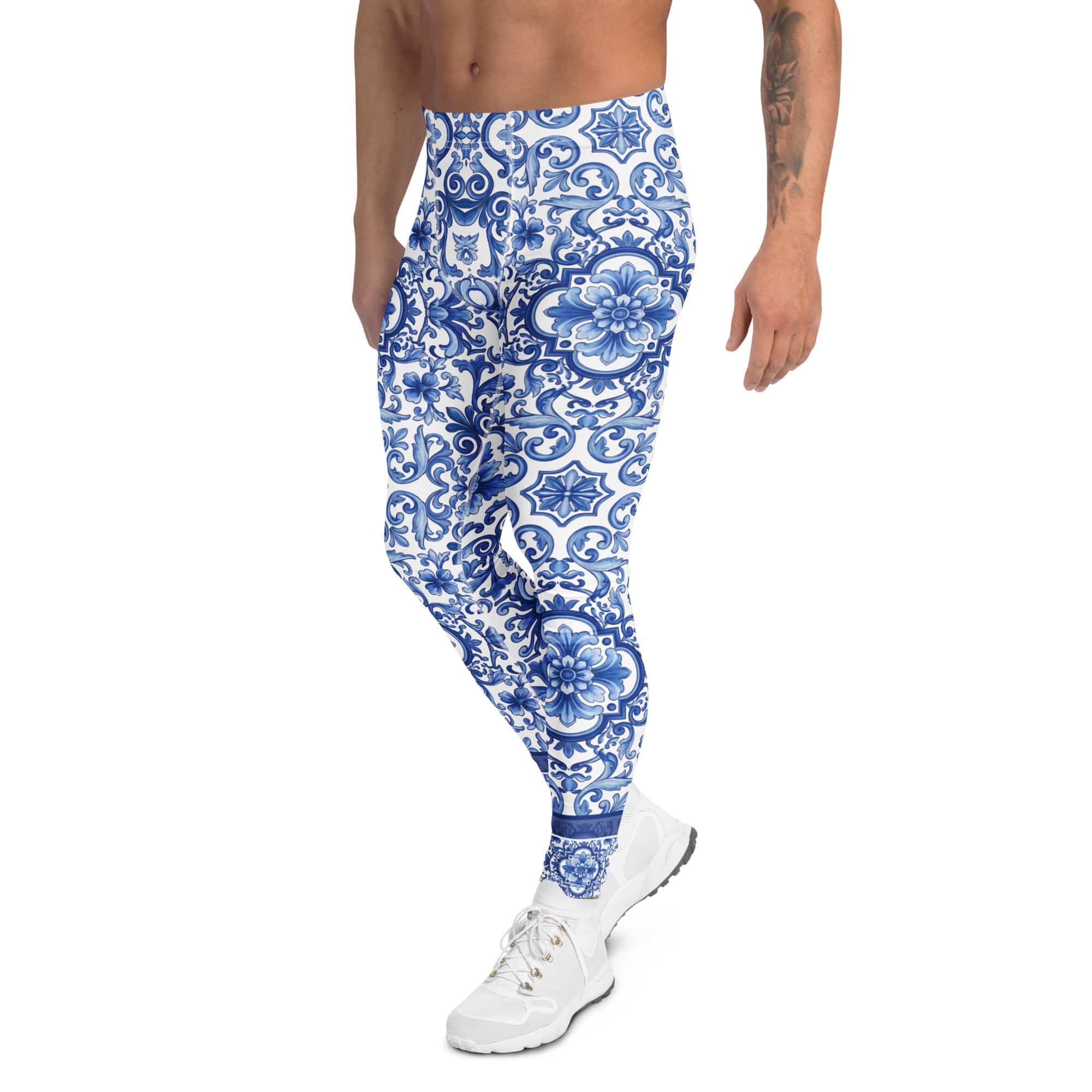 Blue Majolica Men's Leggings