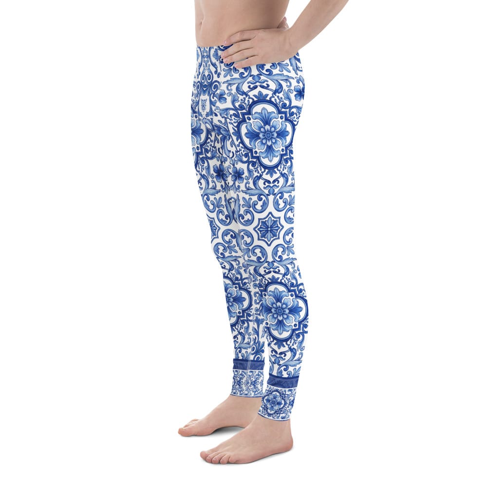 Blue Majolica Men's Leggings