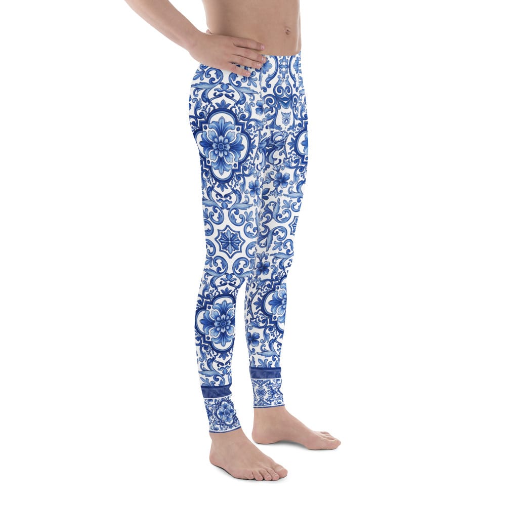 Blue Majolica Men's Leggings