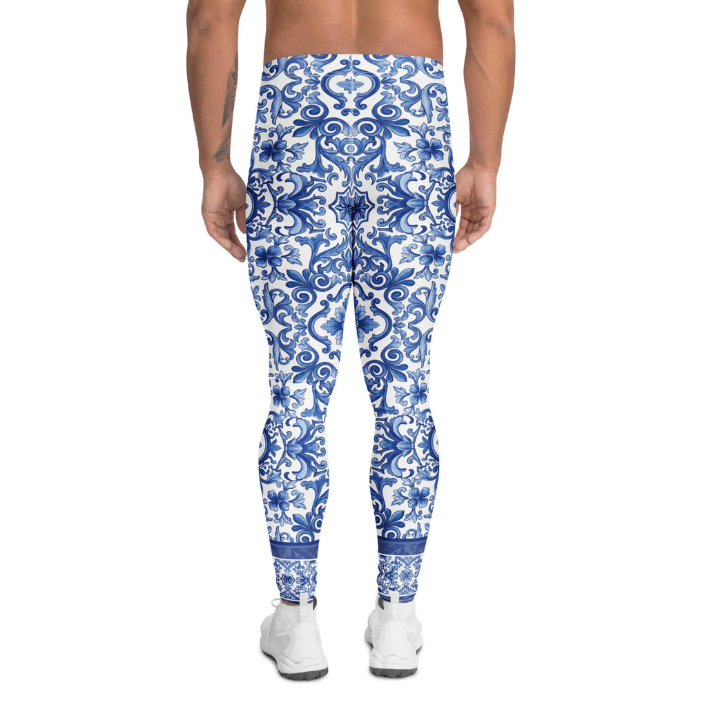 Blue Majolica Men's Leggings