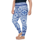 Blue Majolica Plus Size Leggings