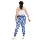 Blue Majolica Plus Size Leggings