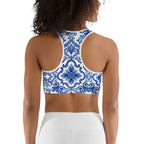 Blue Majolica Sports Bra