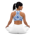 Blue Majolica Sports Bra