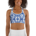 Blue Majolica Sports Bra