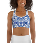 Blue Majolica Sports Bra
