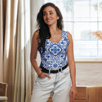Blue Majolica Tank Top