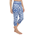 Blue Majolica Yoga Capris