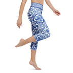 Blue Majolica Yoga Capris